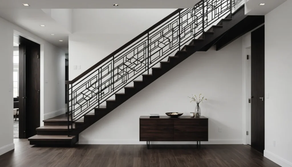garde-corps escalier intérieur moderne