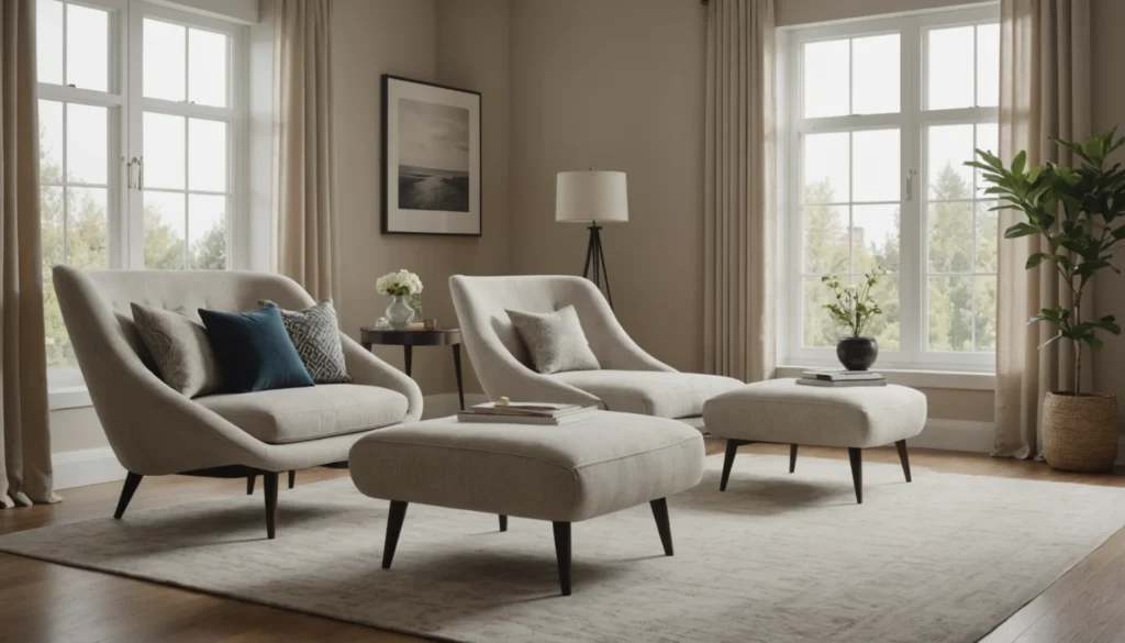 chaise longue relax pour 2 personnes dans le salon